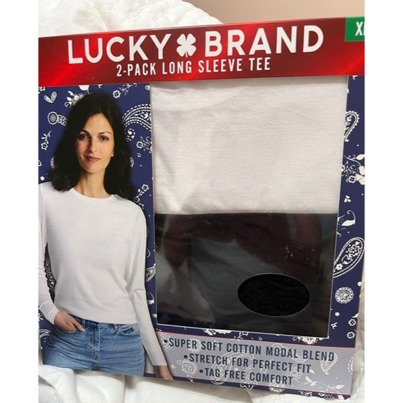 Lucky Brand NWT Sz XL 2 Pack long Sleeves Tee - Picture 2 of 3